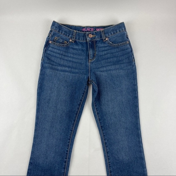 Childrens Place Jeans Girls Size 12 Medium Wash Blue Denim - Picture 3 of 8